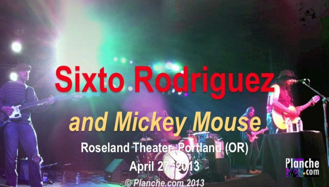 Sixto Rodriguez and Mickey Mouse - Portland (OR)