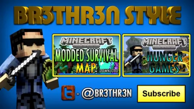 Minecraft (Xbox 360) Modded Mini Game - Villager Air Hockey w_ Download (custom map)