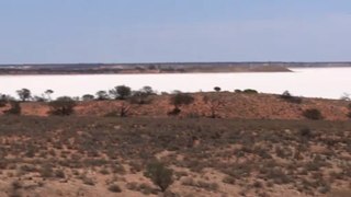 Australie-Desert de sel dans l