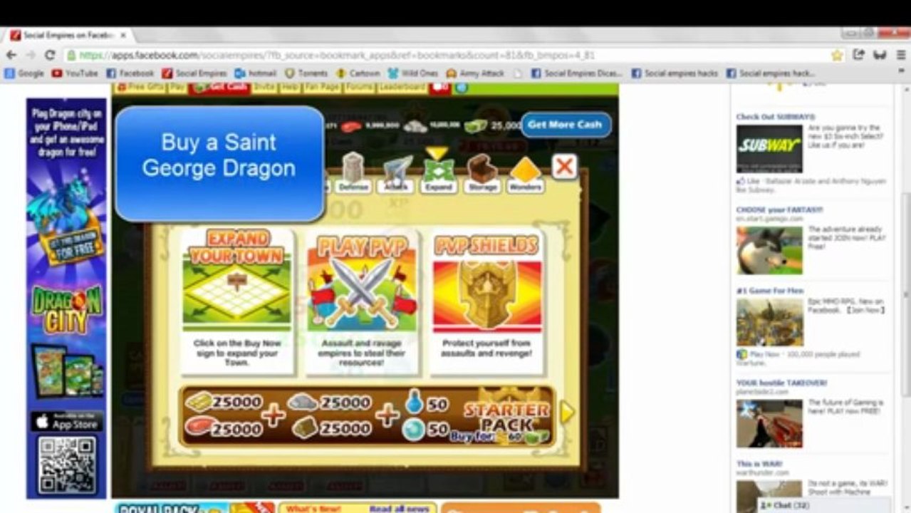 SOCIAL EMPIRE HACK SAINT GEORGE DRAGON HACK