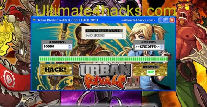 Urban Rivals Hack 2013 Credits n Clintz [DOWNLOAD]
