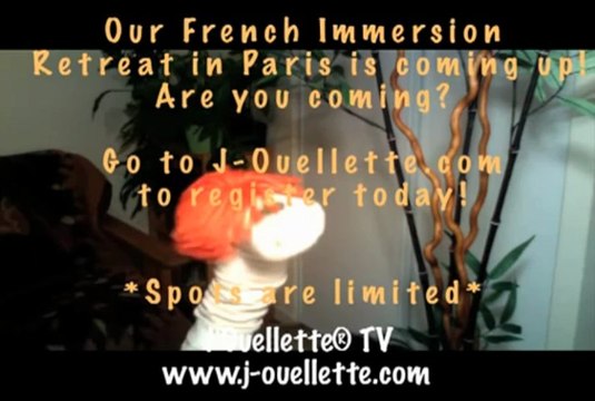 ‪J'Ouellette® TV - ‬The unstoppable force of fascination‪ - verb CHANTER (to sing) - Learn Parisian French online ‬by Skype