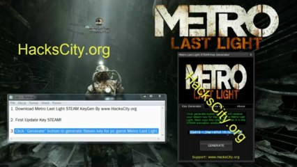 Metro Last Light STEAM Key Generator