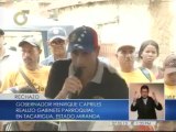 Capriles: los que sabotean quieren quitarle recursos al estado para que el pueblo no tenga respuesta