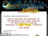 Magic Article Rewriter And Magic Article Submitter | Magic Article Rewriter And Magic Article Submitter