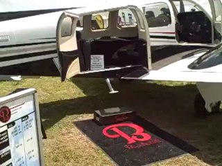 Safe Step Stool for Beechcraft Aiplanes at Sun-N-Fun