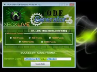 Free Xbox 360 Live Code Generator and xbox live gold membership Codes 2013