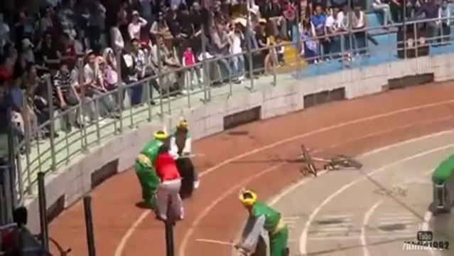 Un ours mange un singe dans un cirque chinois
