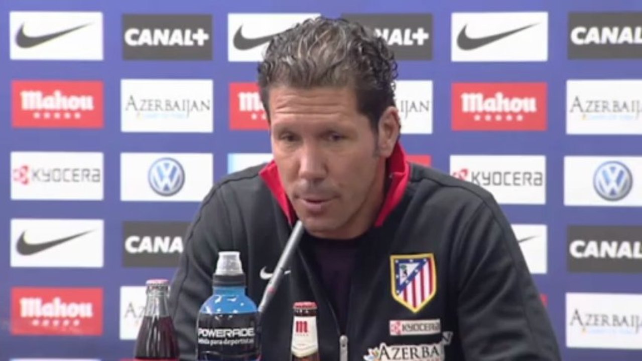 Simeone alaba el trabajo de Courtois