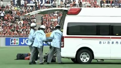 Masuda po zderzeniu z Tomiyadą trafił do szpitala