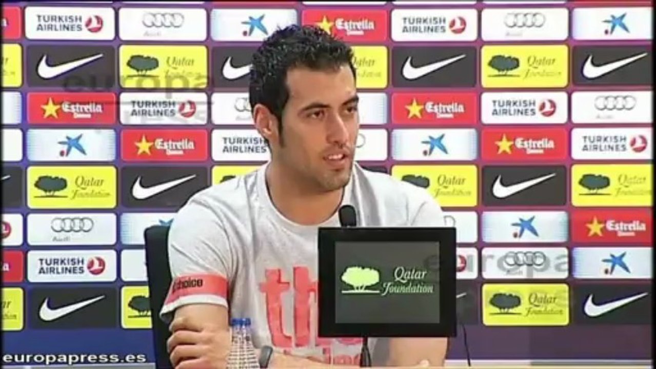 Busquets satisfecho si ganan la Liga hoy