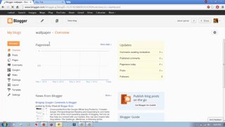 Blogger tutorial 4: Blogger overview tab