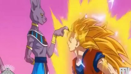 DragonBall Z Battle of Gods Scene Goku Fights Bill The God