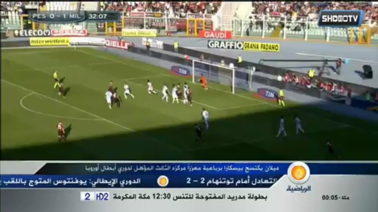 Pescara 0-4 AC Milan ,La SerieA (36)