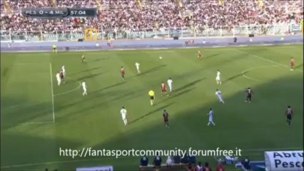 Pescara-Milan 0-4 gols & highlights 36ª giornata (08/05/2013)