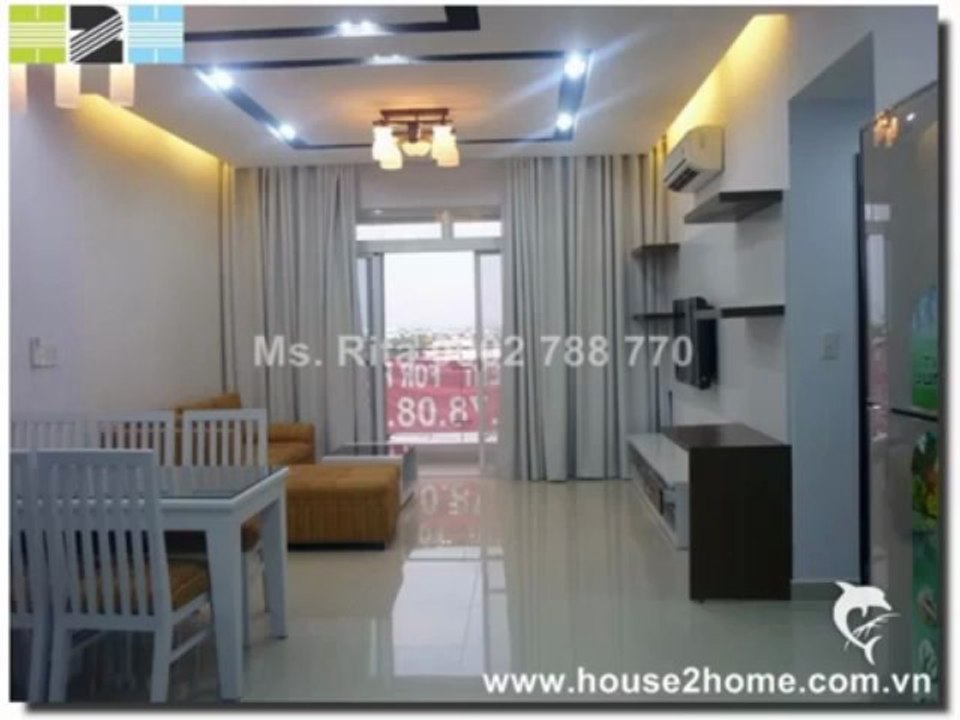 New decorated apartment for rent in Riverside, Phu My Hung, Dist.7, HCMC 850$_month.