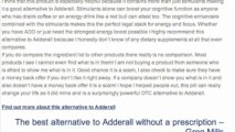 Best alternative to Adderall available without a prescription- Addrena Reviews