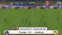 Pumas 0-1 América Cuartos de Final Ida, Liga MX Clausura 2013
