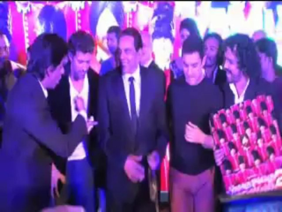 SRK Aamir dance with Dharmendra