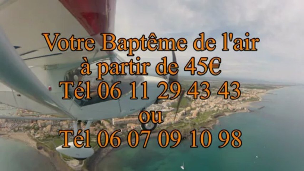 Votre Baptême de L'air sur la côte du Languedoc