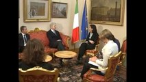 Roma - Camera. Boldrini riceve Christopher Prentice (08.05.13)