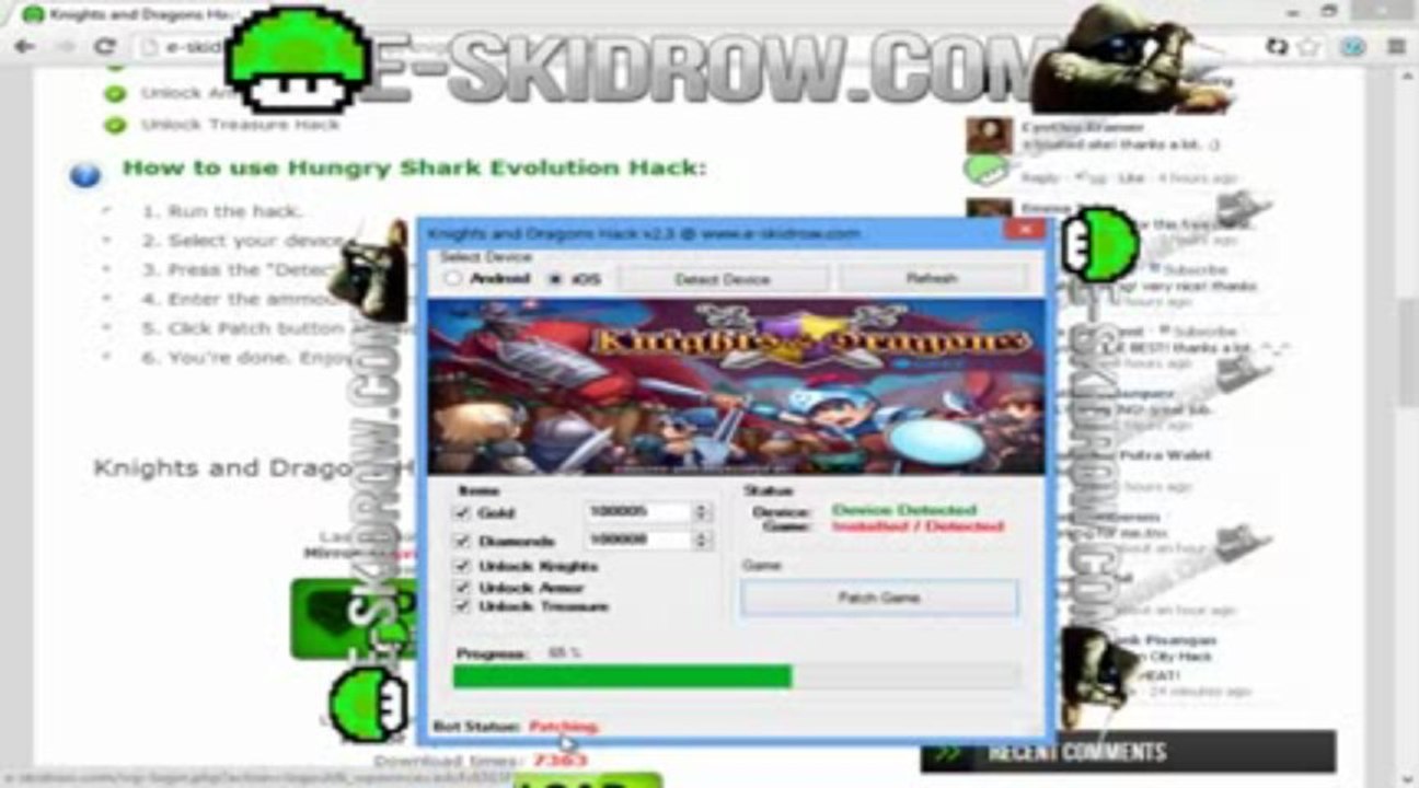 Knights and Dragons Hack Cheat Tool Adder Generator Download
