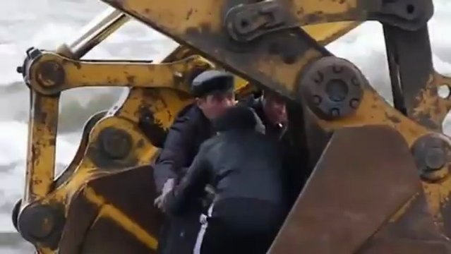 Crossing a river...Russian way.