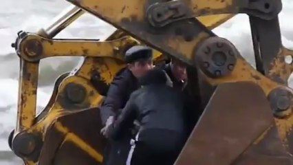 Crossing a river...Russian way.