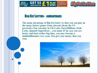 Big Fat Lottos -  Anyone May win