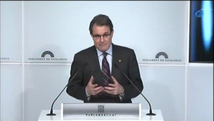 Artur Mas califica como "altamente preocupante y muy decepcionante" la decisión del Constitucional