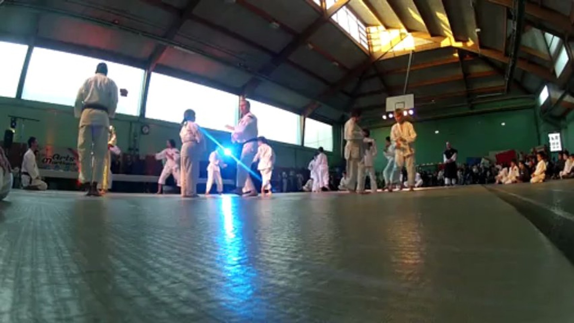 Shorinji Kempo à la soirée arts martiaux de Jouy le Moutier en 2013 - 1ère partie