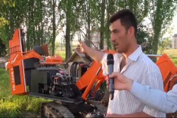 Almanlara kızdı, ekskavatör yaptı