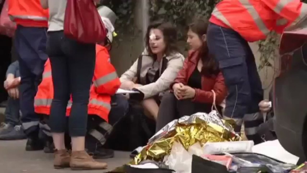 Prague Gas Explosion - Raw Footage