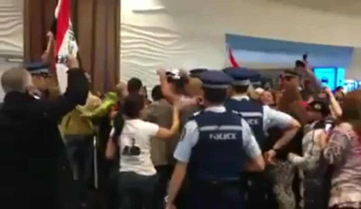استقبال القيصر كاظم الساهر في مطار نيوزيلندا-3