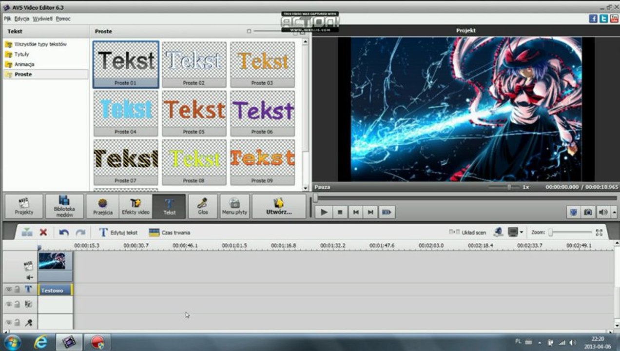 PORADNIK - Jak zrobić proste intro w AVS VE