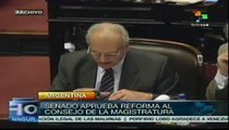 Senado argentino aprueba reforma al Consejo de la Magistratura