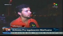Marcha por la legalización de la marihuana en Uruguay