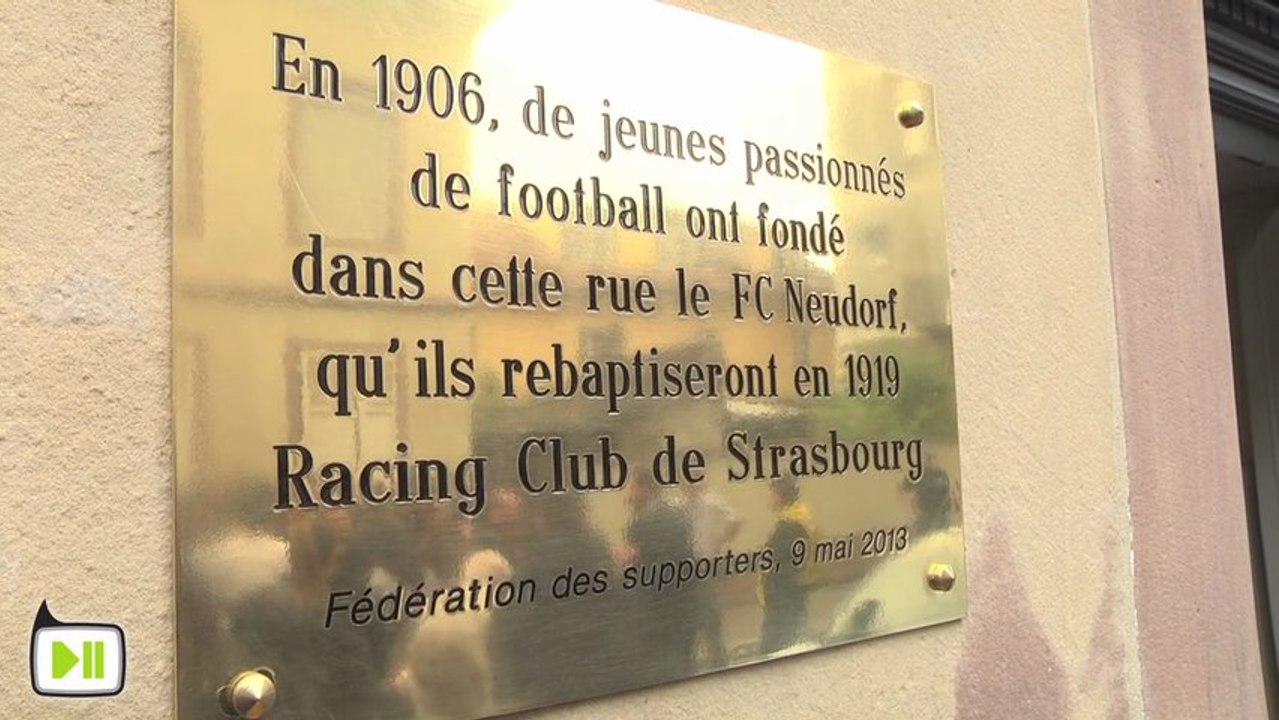 Hommage au FC Neudorf 1906, l'ancêtre du RC Strasbourg