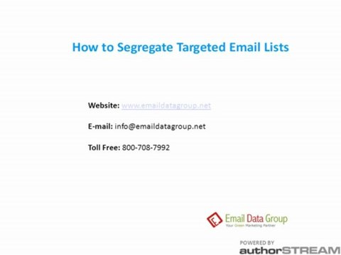 Targeted Email Lists