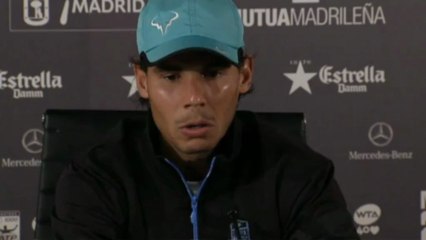 Madrid - Rafa Nadal: "Mi objetivo ahora no es Roland Garros"