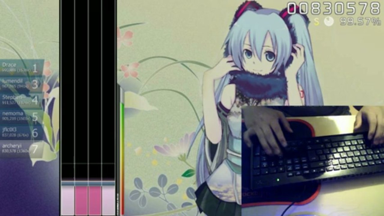 osu mania! - Shiroi Yuki no Princess ha... - Hatsune Miku