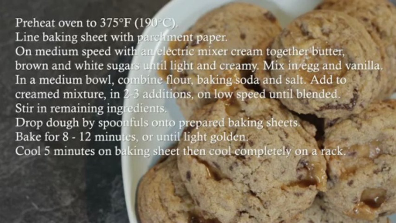 CARAMEL Chocolate Chunk COOKIES Recipe