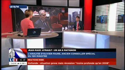 14/05/13 LCI - Olivier Faure réagit à l'anniversaire de l'arrivée de Jean-Marc Ayrault à Matignon