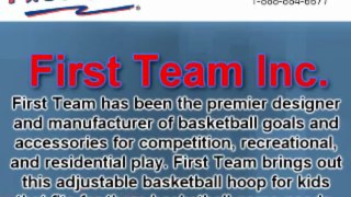First Team Adjustable Basketball Hoop For Kids