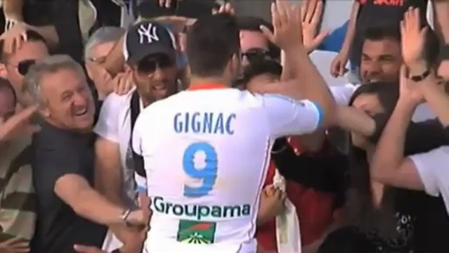 La présentation de l'Olympique de Marseille