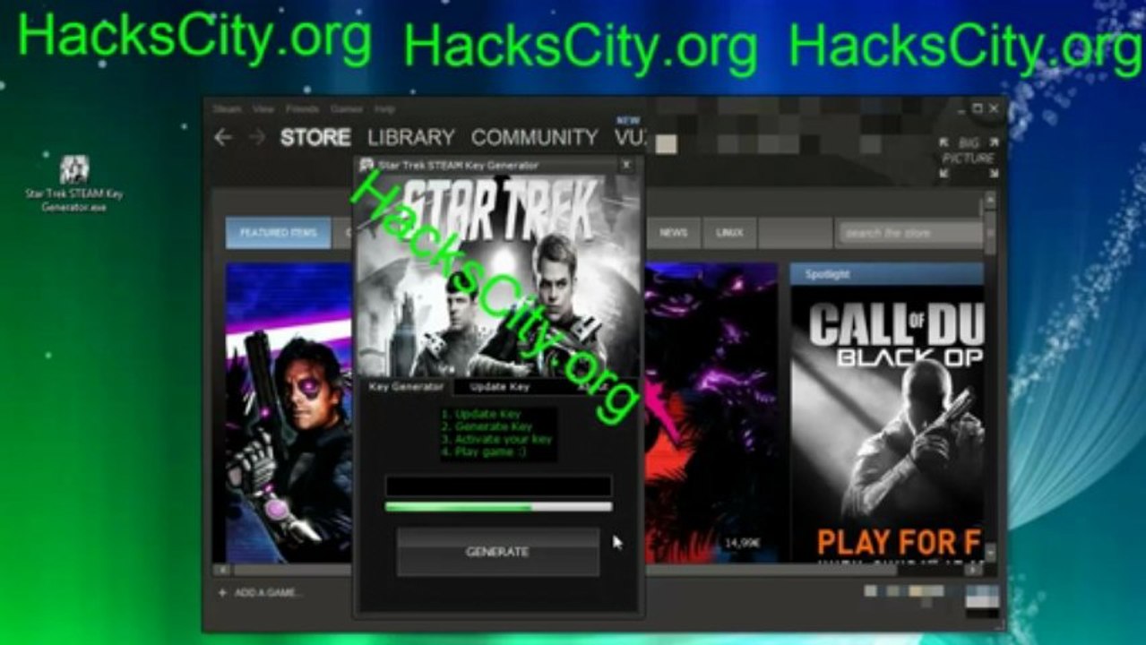 Star Trek STEAM Key Generator
