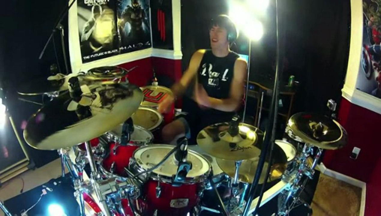 Drum Battle - Drums vs Black Ops 2 Guns - Drums Solo & Gun Solo (300th Video)