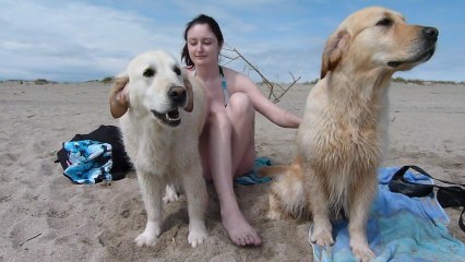 Céleste First et Océane a la mer