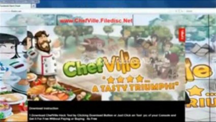 Chefville hack 2013 for cash energy and coins