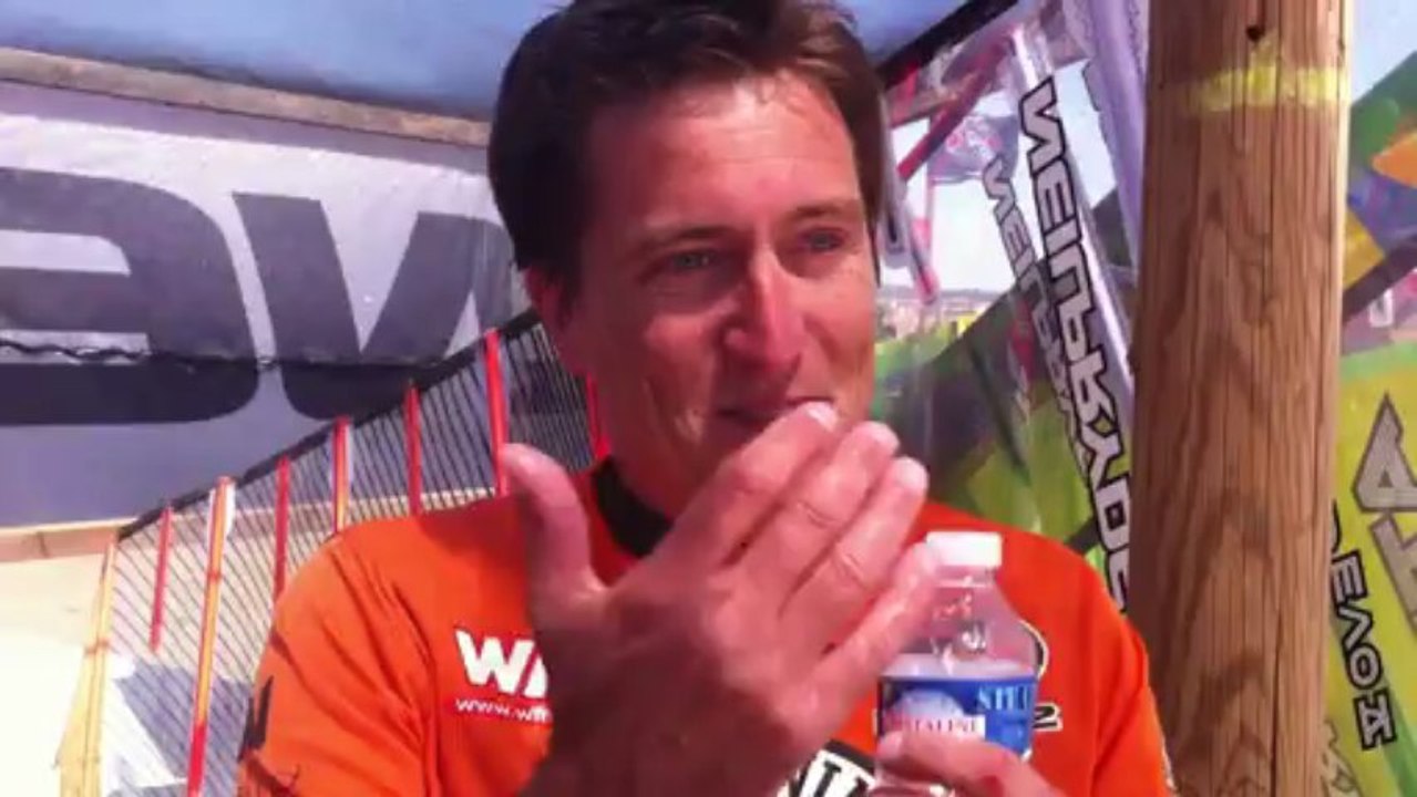 Interview with Marc-Olivier Leconte, NeilPryde International Brand Manager, after his first race of the Défi Wind Gruissan